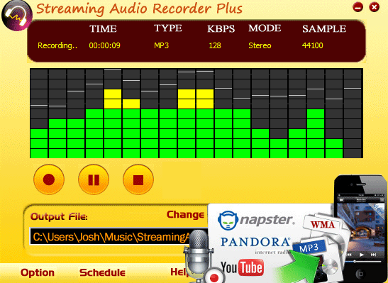 Streaming Audio Recorder UI